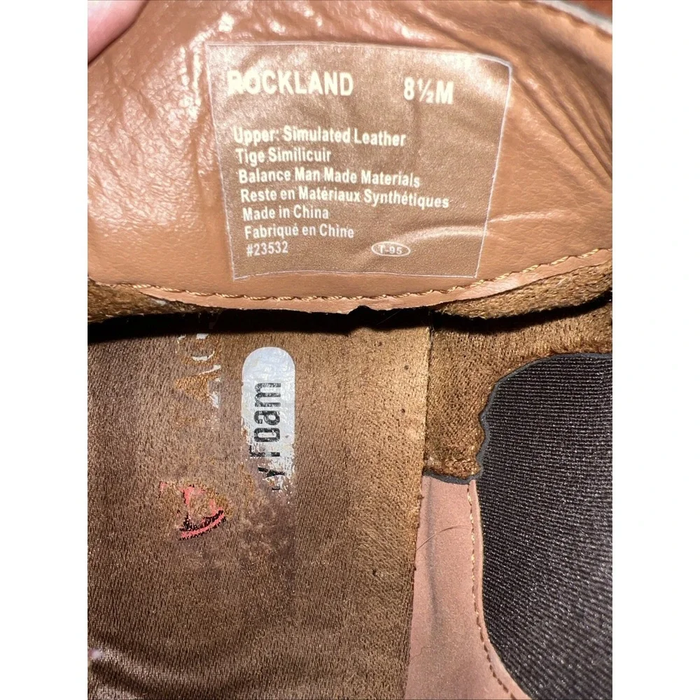 DEER STAGS Chelsea Boots Mens 8.5 M Rockland Brown Memory Foam Shoes